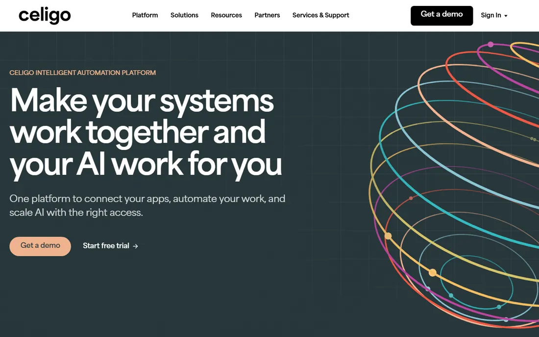 Celigo homepage
