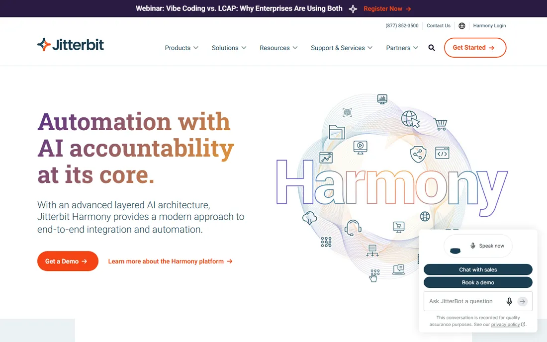 Jitterbit homepage