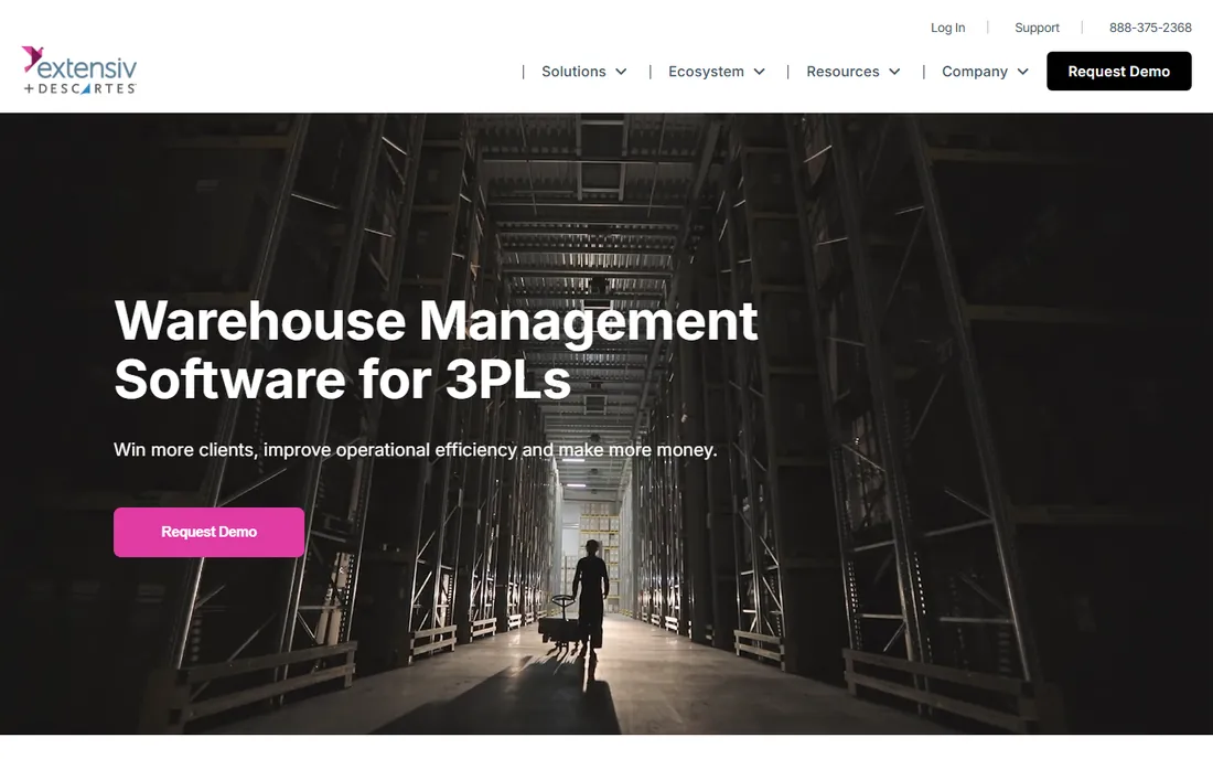 Extensiv homepage