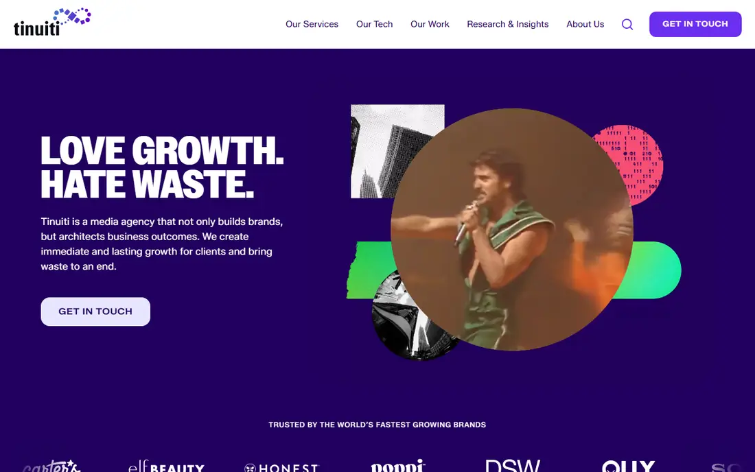 Tinuiti homepage