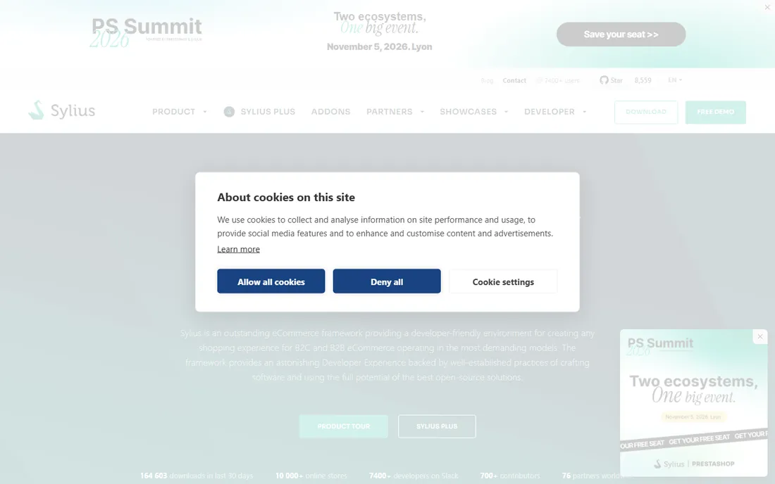 Sylius homepage