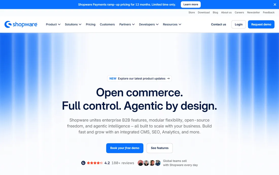 Shopware homepage