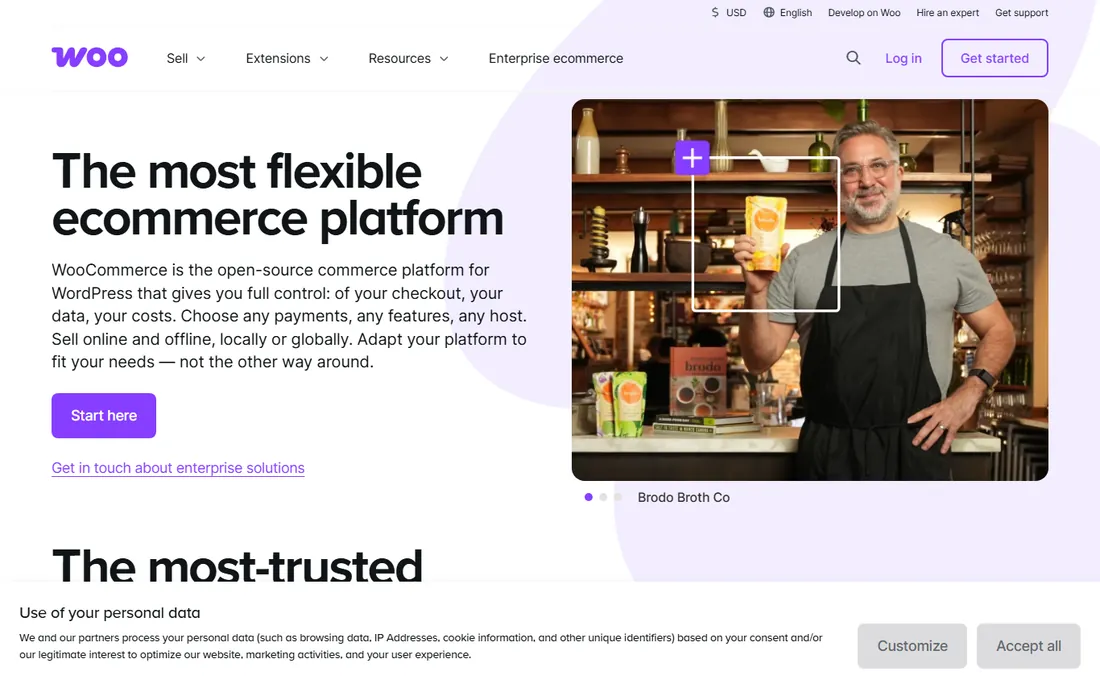 WooCommerce homepage