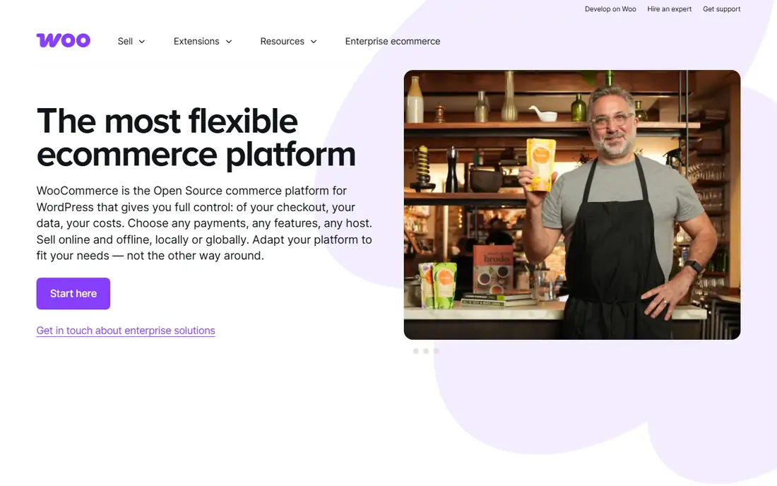WooCommerce homepage