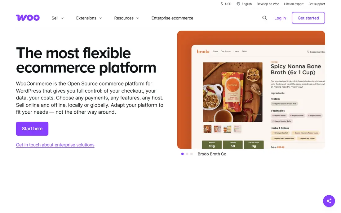 WooCommerce Subscriptions homepage
