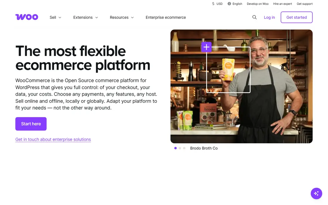 WooCommerce homepage