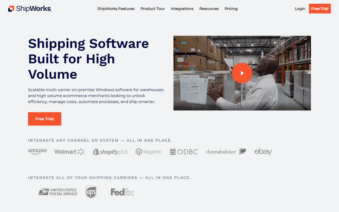 ShipWorks homepage