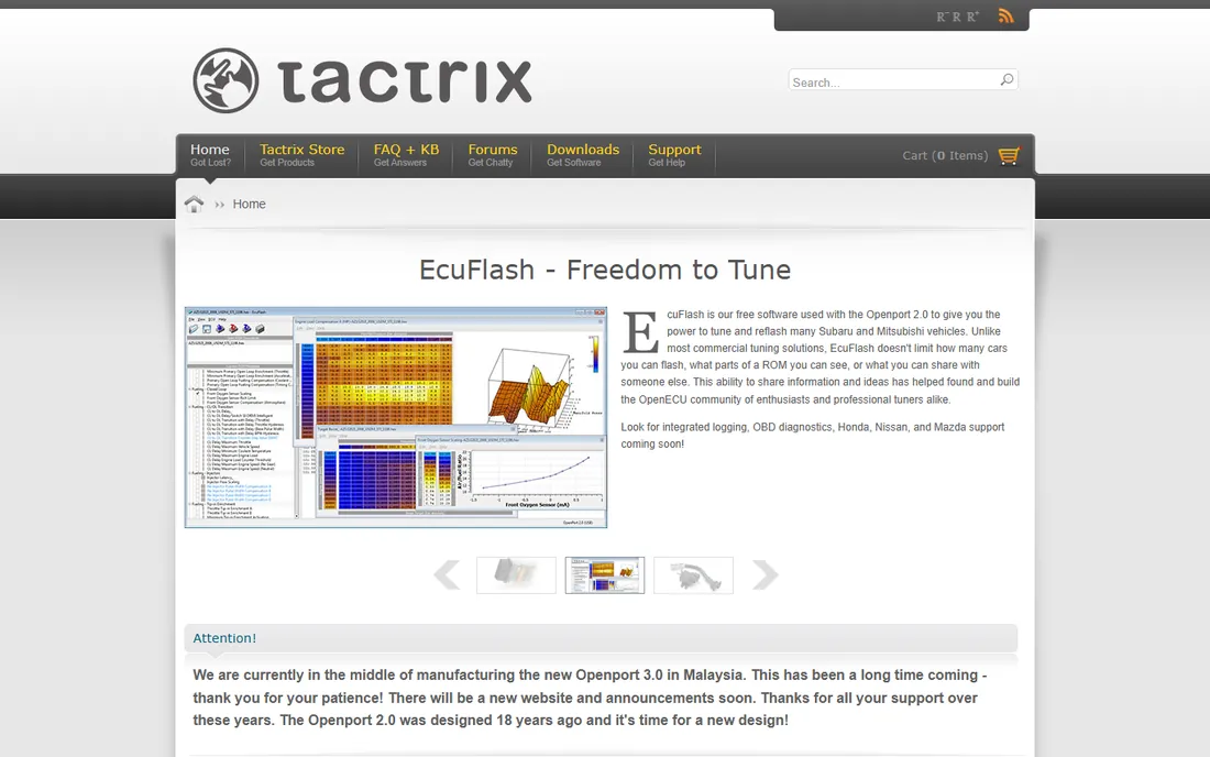 ECUFlash (Tactrix) homepage