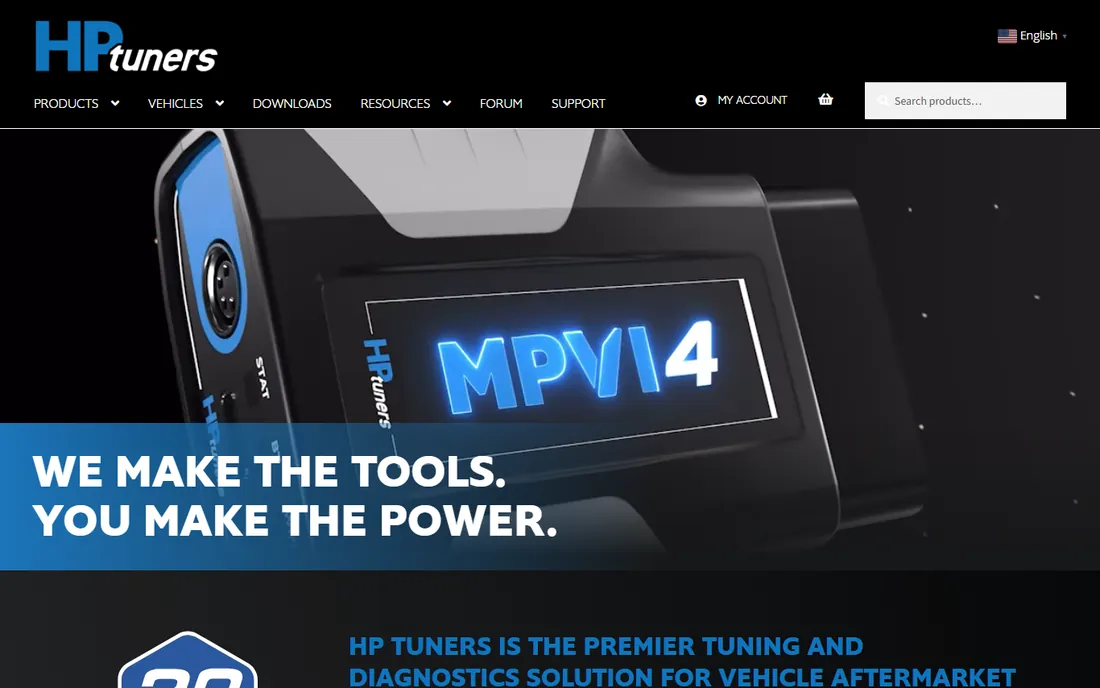 HP Tuners homepage