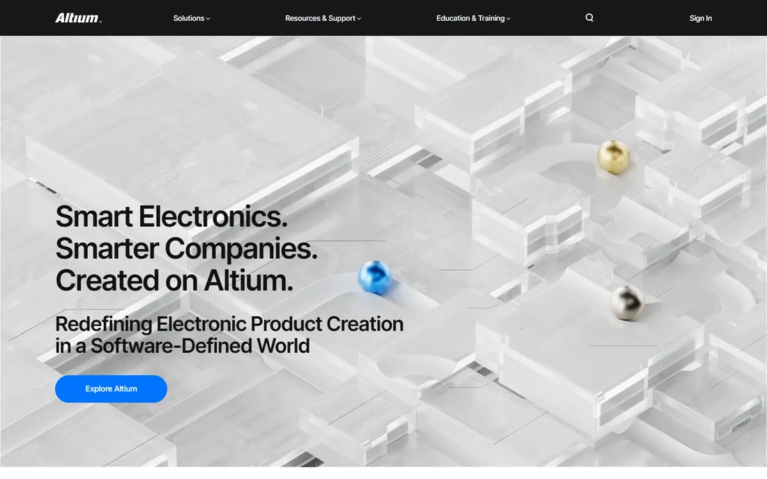 Altium Designer homepage
