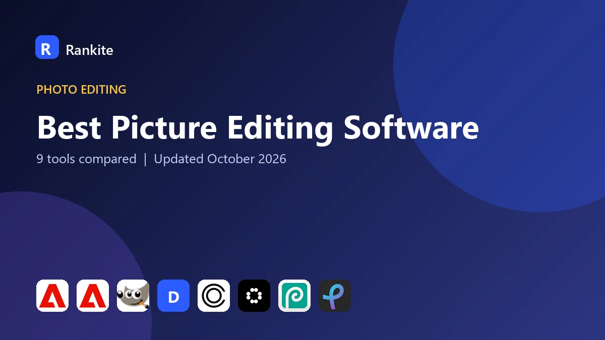 Best Picture Editing Software in 2026: 9 Tools Compared