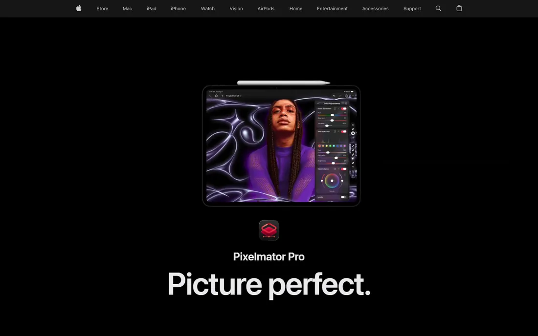Pixelmator Pro homepage