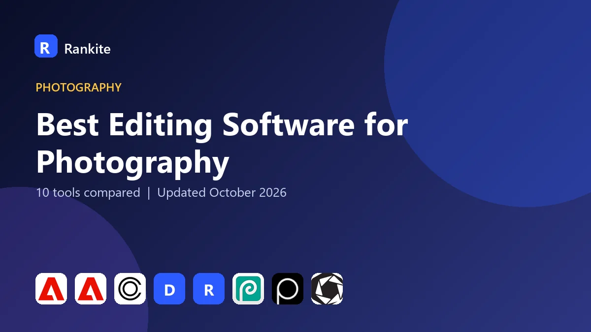 Best Editing Software for Photography in 2026: 10 Tools Compared