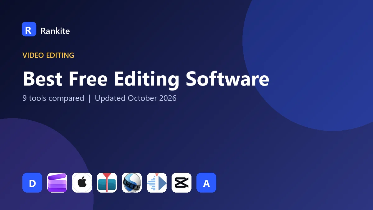 Best Free Editing Software in 2026: 9 Tools Compared