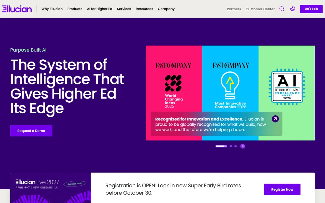 Ellucian homepage