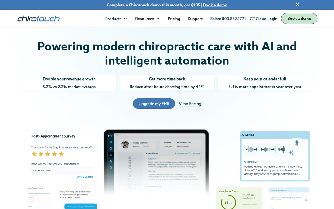 ChiroTouch homepage