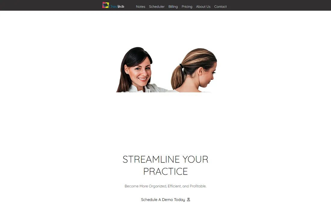 ChiroWrite homepage