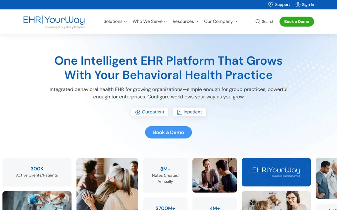 EHR Your Way homepage