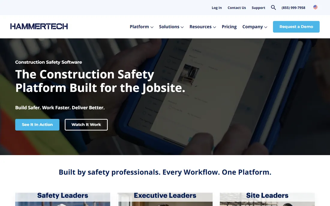 HammerTech homepage