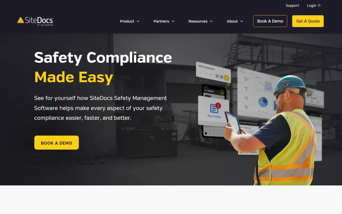 SiteDocs homepage