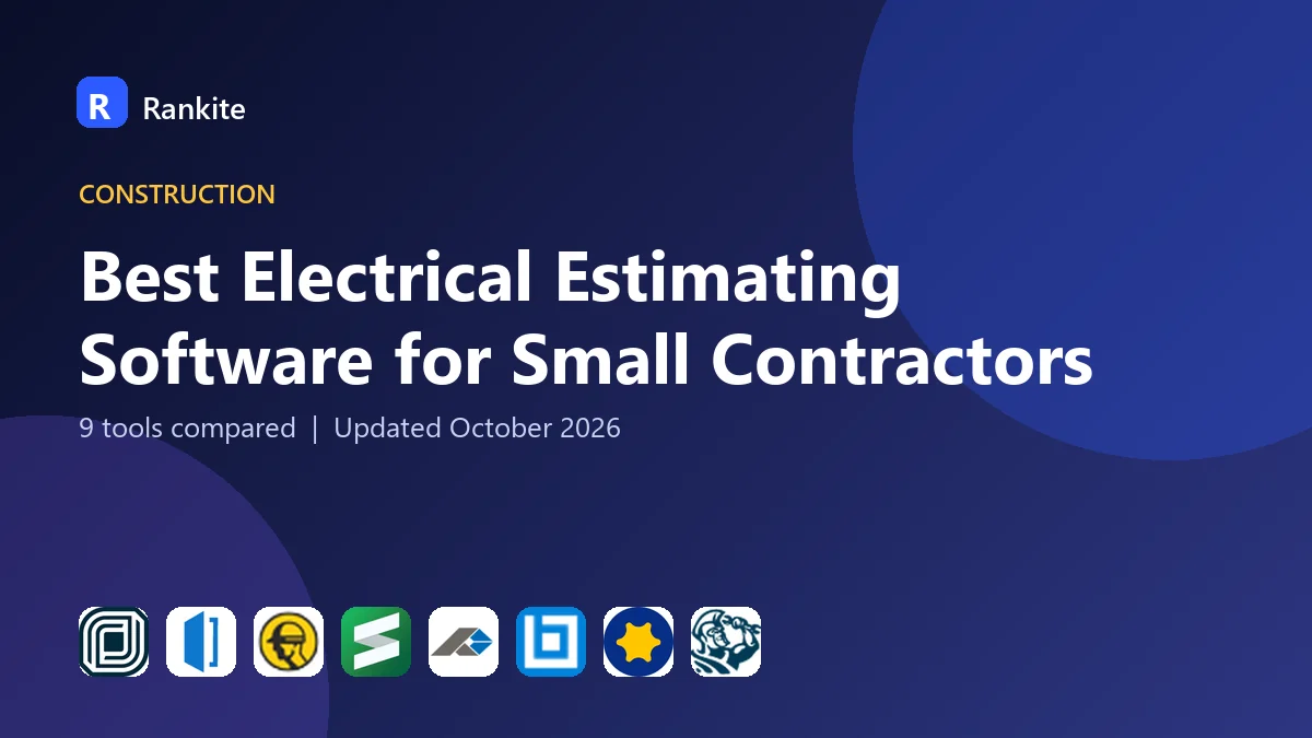 Best Electrical Estimating Software for Small Contractors in 2026: 9 Tools Compared