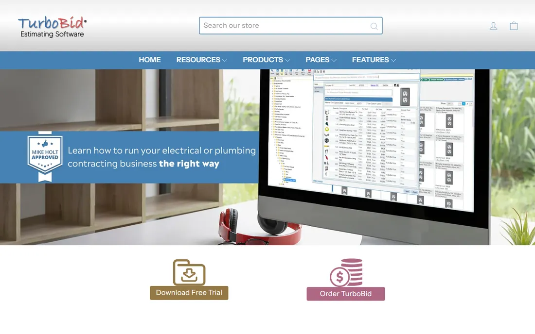 TurboBid homepage