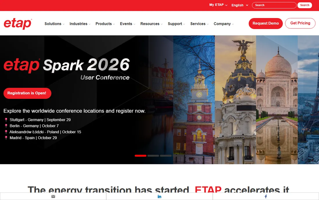 ETAP homepage