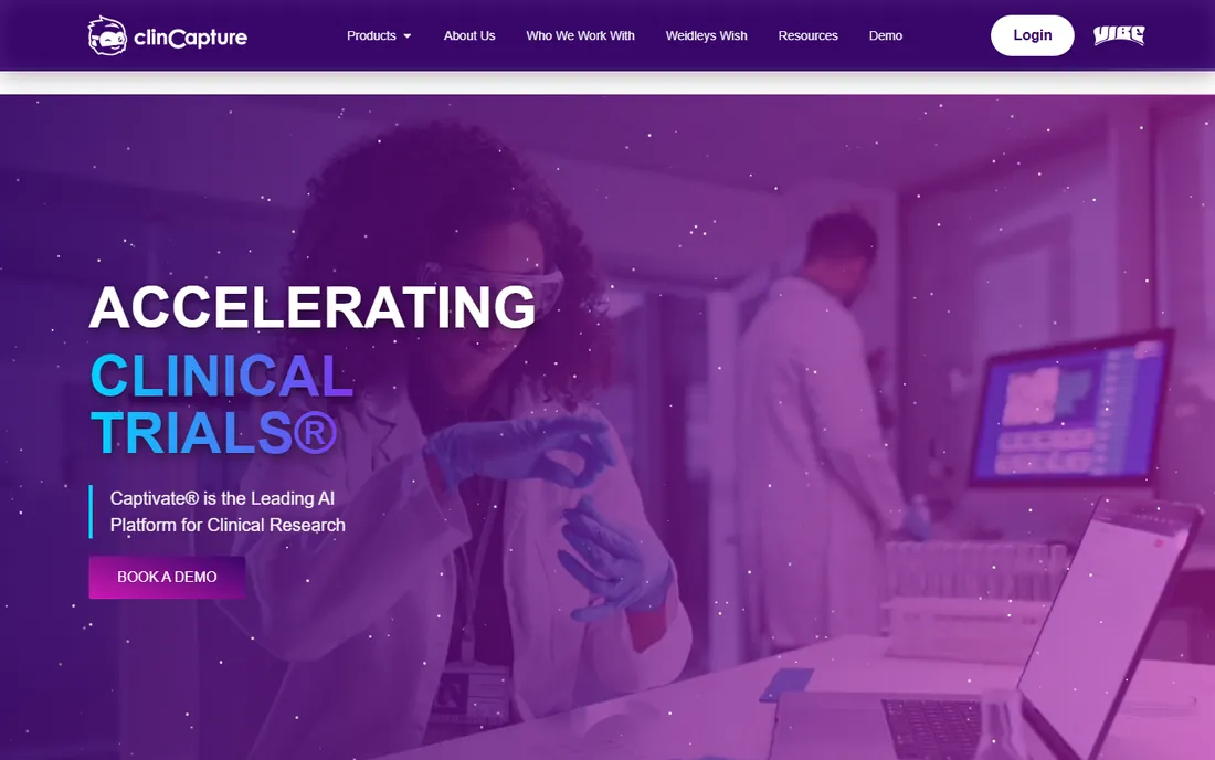 Captivate homepage
