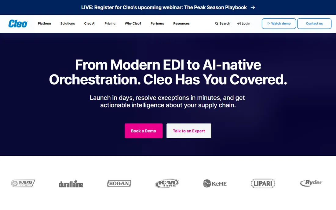 Cleo homepage