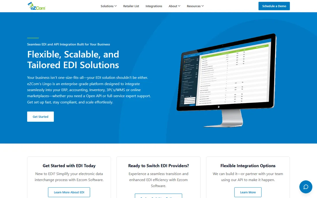 eZCom Software homepage