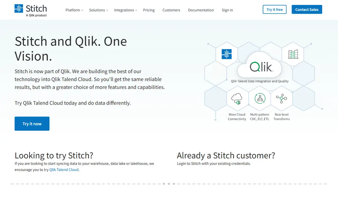 Stitch homepage