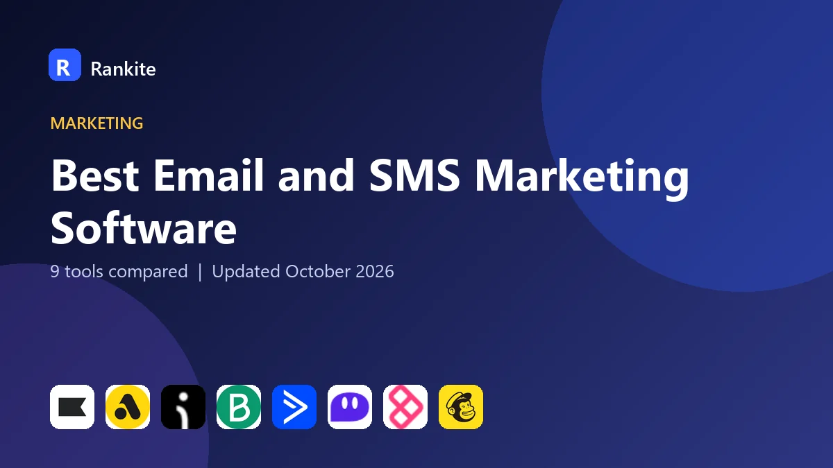 Best Email and SMS Marketing Software in 2026: 9 Tools Compared