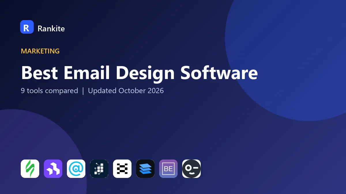 Best Email Design Software in 2026: 9 Tools Compared