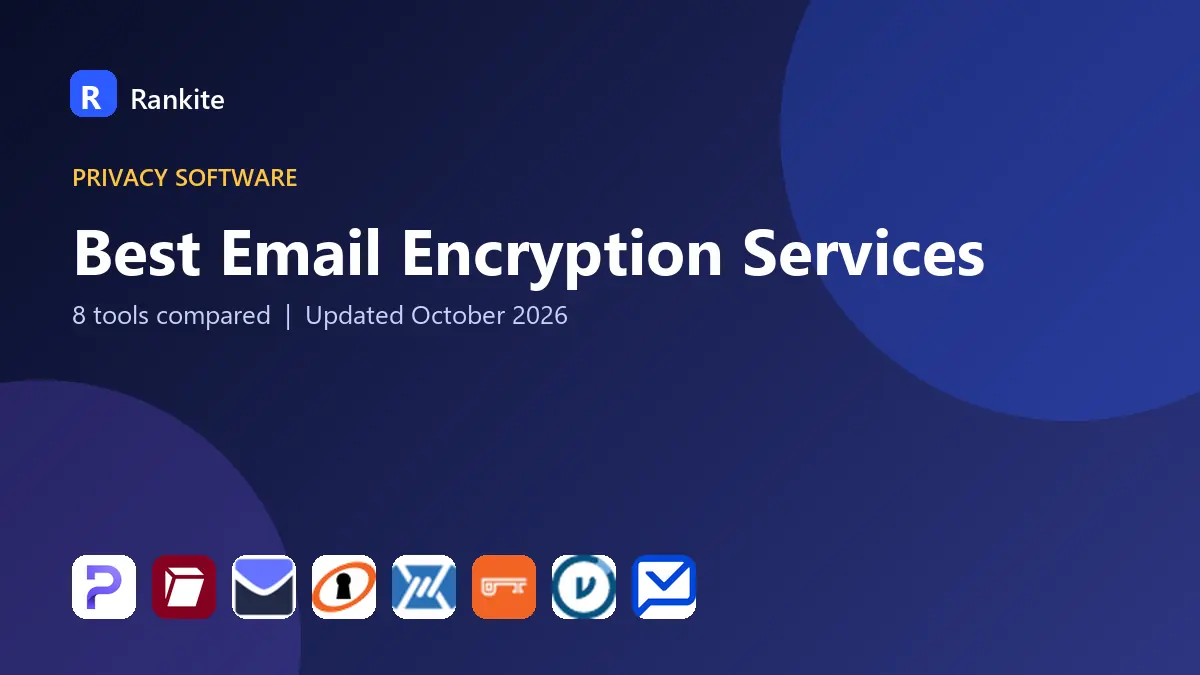 Best Email Encryption Services in 2026: 8 Tools Compared