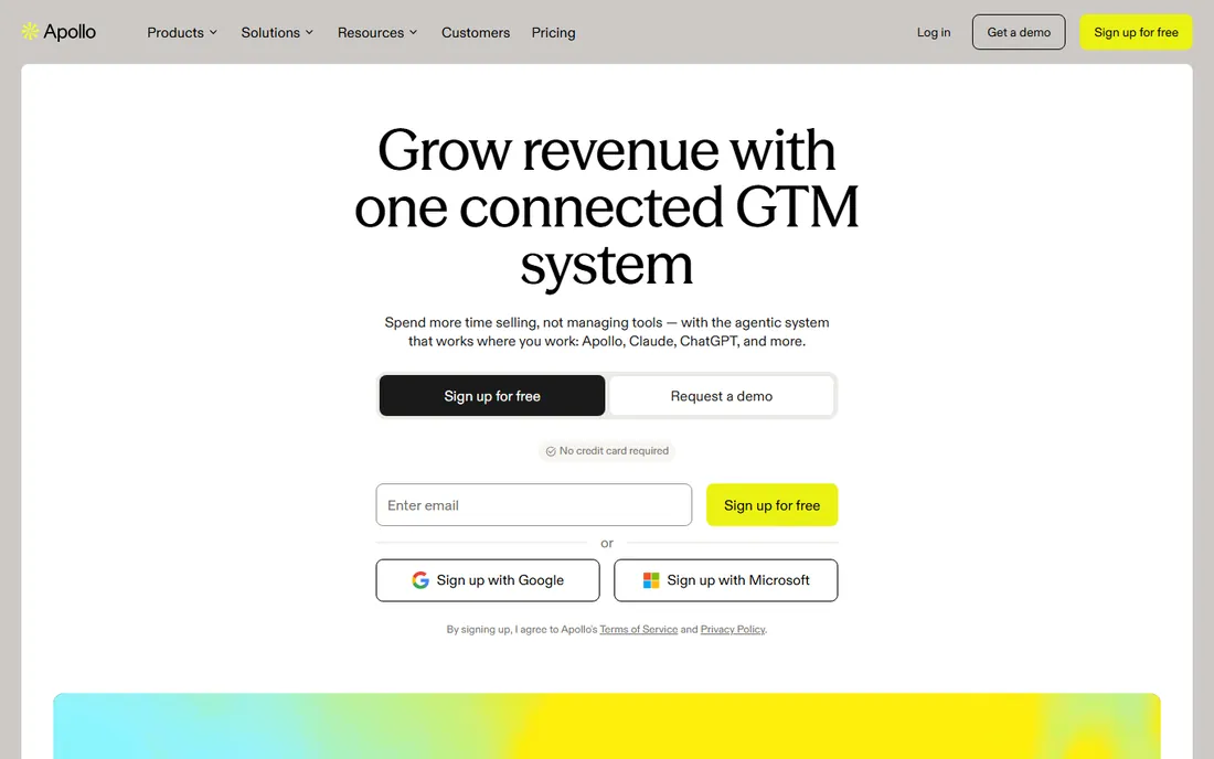 Apollo homepage