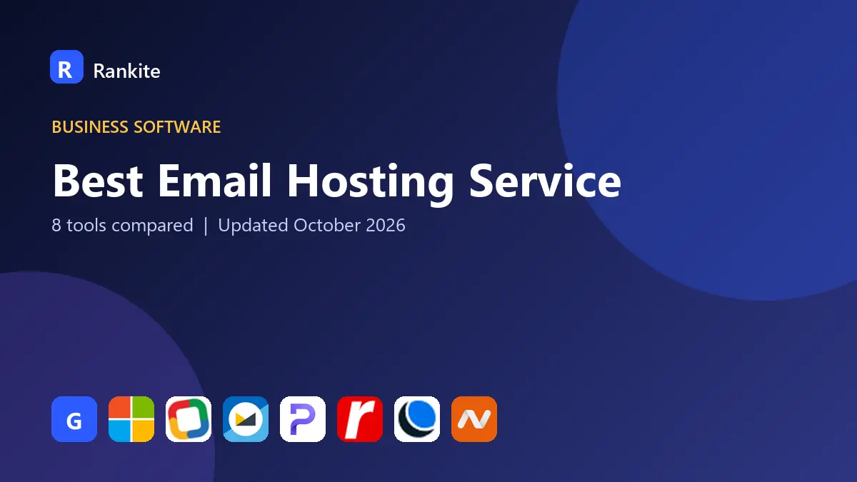 Best Email Hosting Service in 2026: 8 Tools Compared