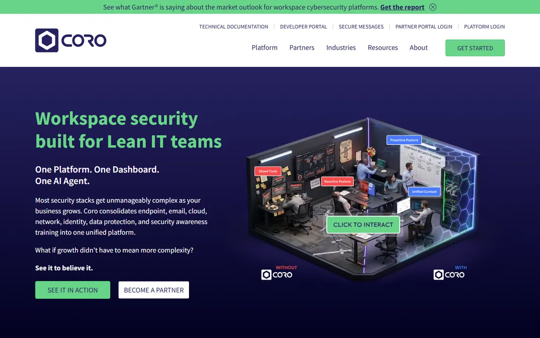 Coro homepage