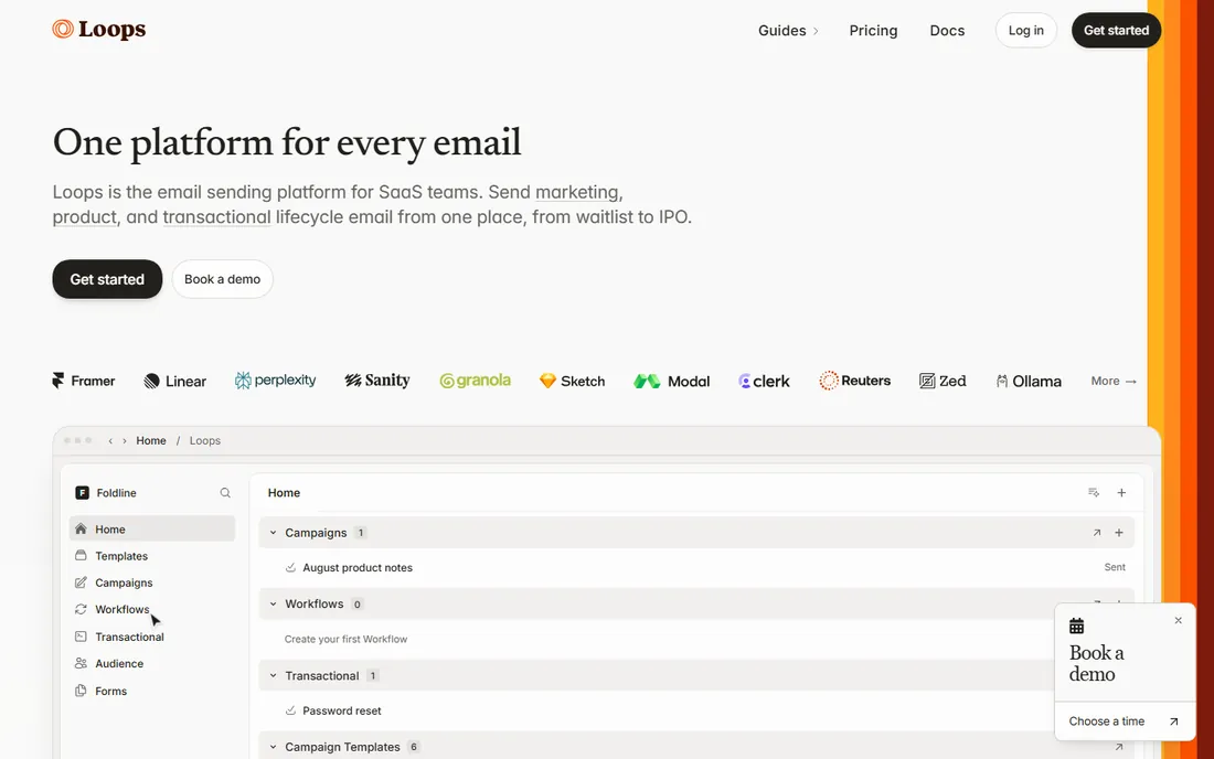 Loops homepage