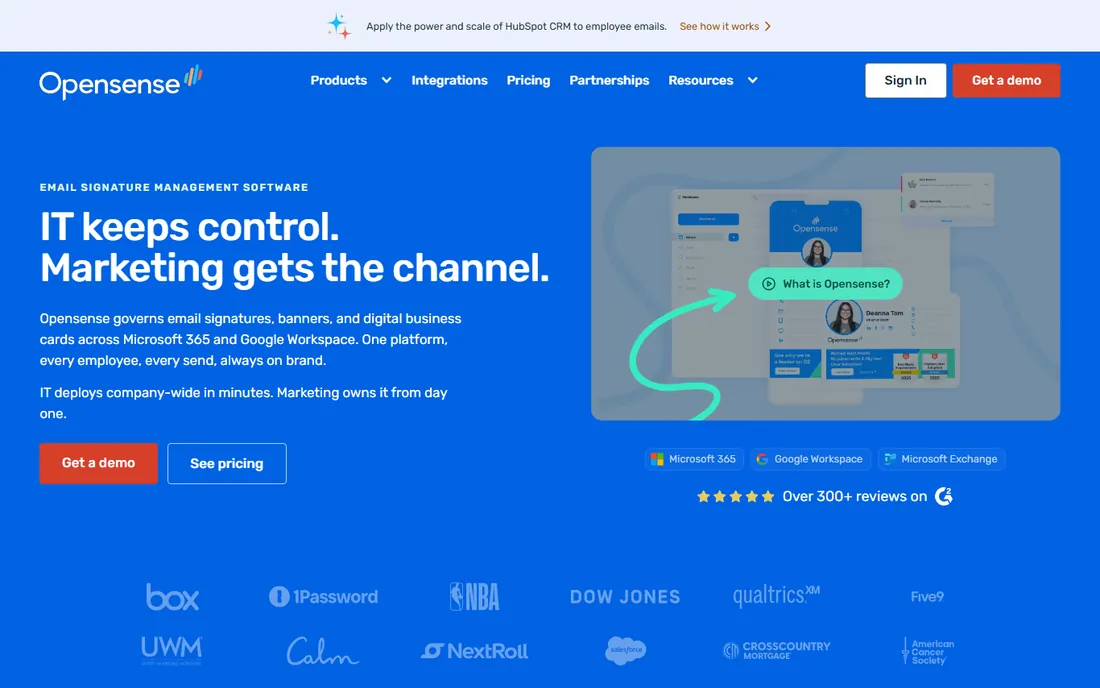 Opensense homepage
