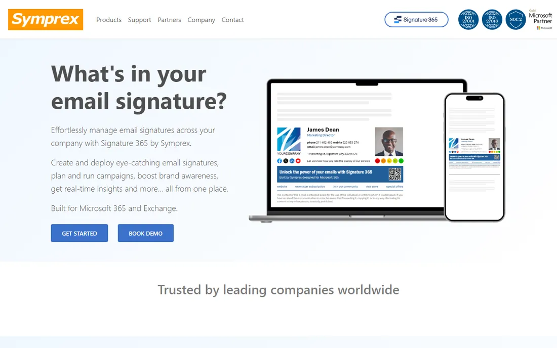 Symprex homepage