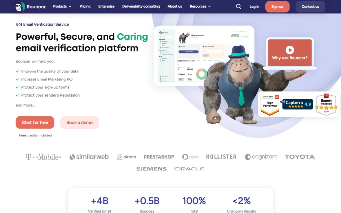 Bouncer homepage