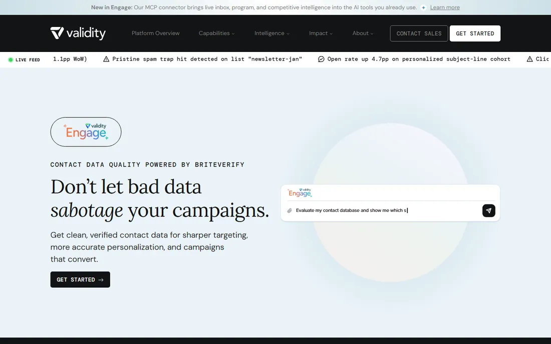 BriteVerify homepage
