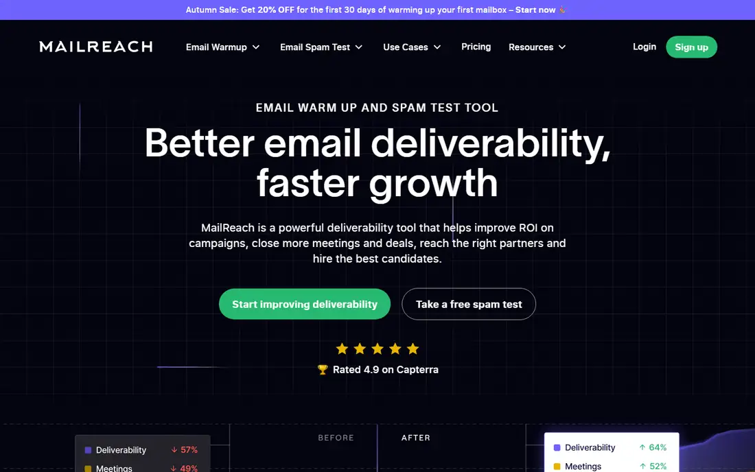 MailReach homepage