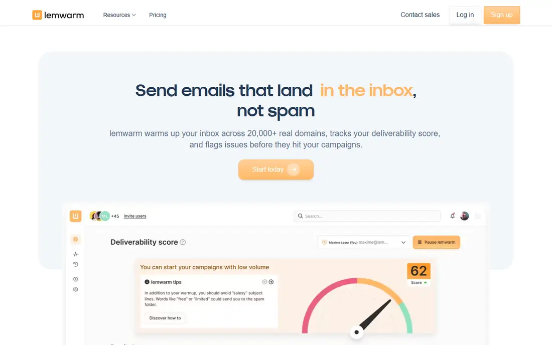 Lemwarm homepage