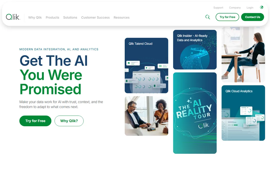 Qlik homepage
