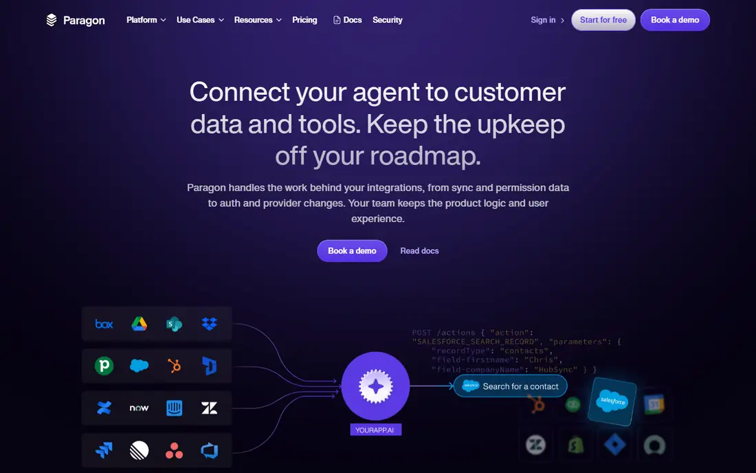 Paragon homepage