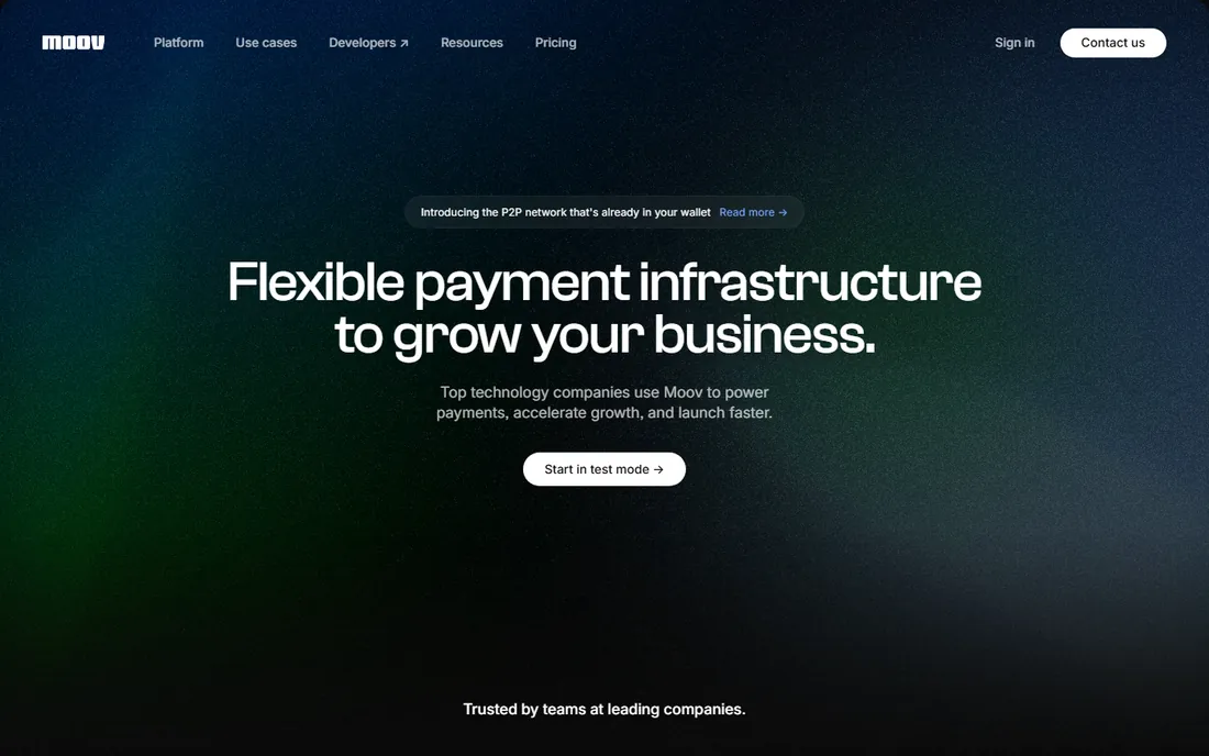 Moov homepage