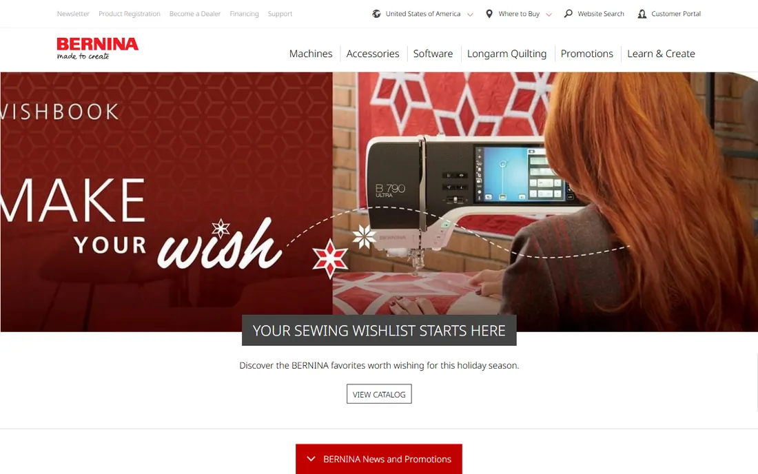 BERNINA ArtLink homepage