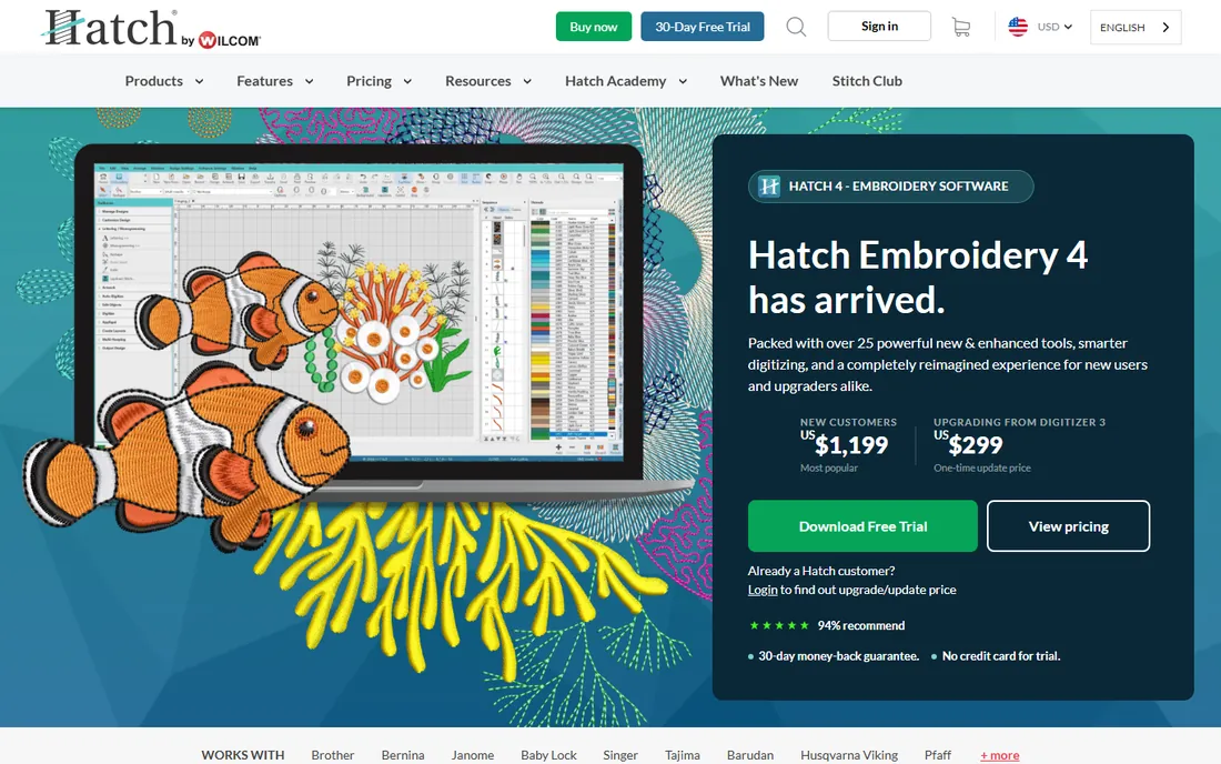 Hatch Embroidery homepage