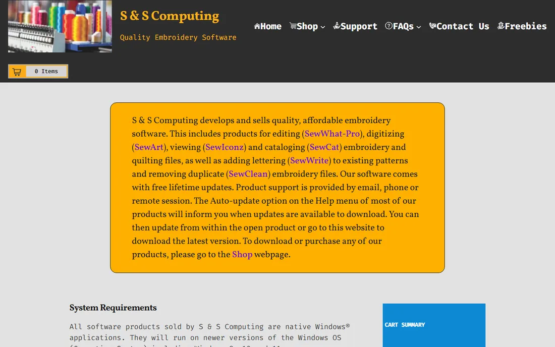 SewArt homepage